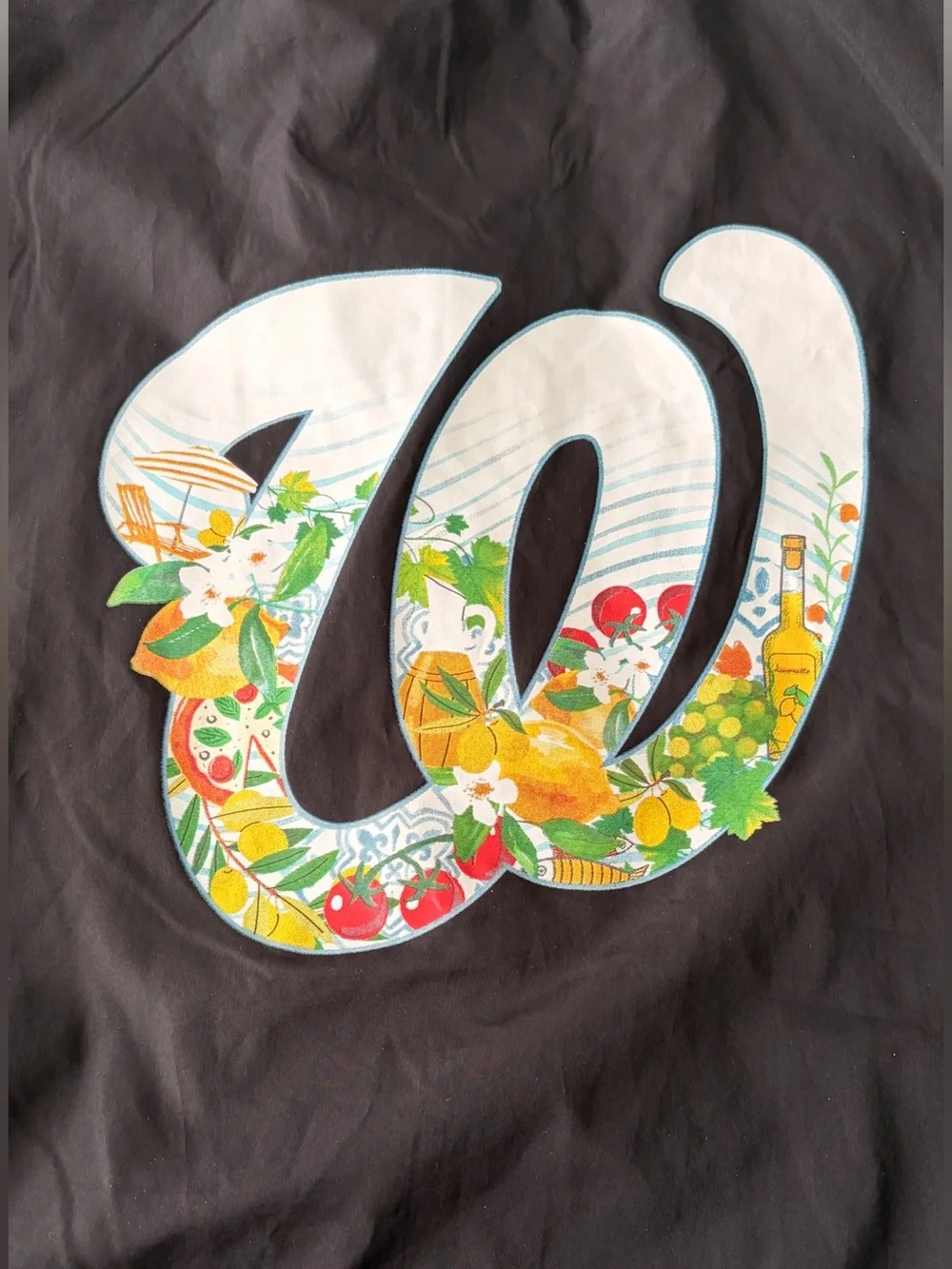 Washington Nationals Art of the gameBlack Varsity-Style Men's Jacket Size L
